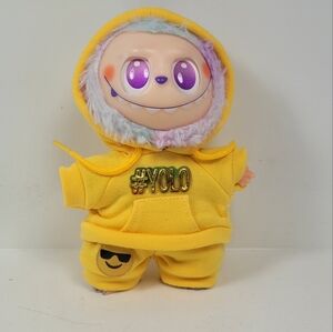 Yellow Hoodie "YOLO" & Emoji Pant